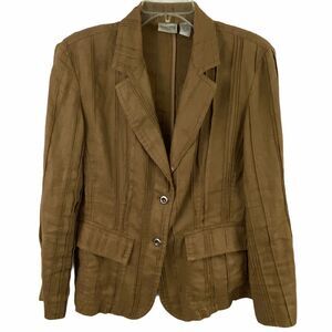 Chico’s Lined Ribbed Blazer Jacket Size 1 Medium 8